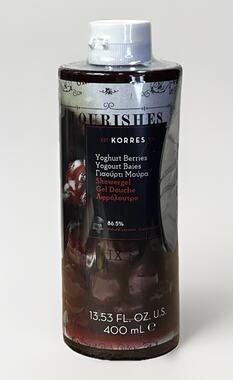 KORRES Shower Gel Body Wash, YOGHURT BERRIES Large 13.53 oz New SEALED Fast Ship